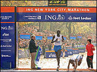 Финиш Нью-Йоркского марафона 2005 года